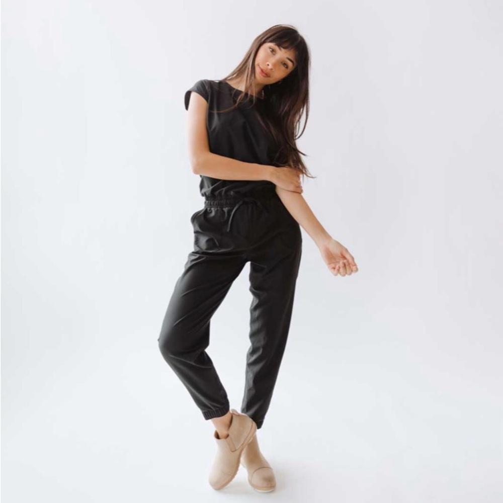 Albion Fit Black Jumpsuit